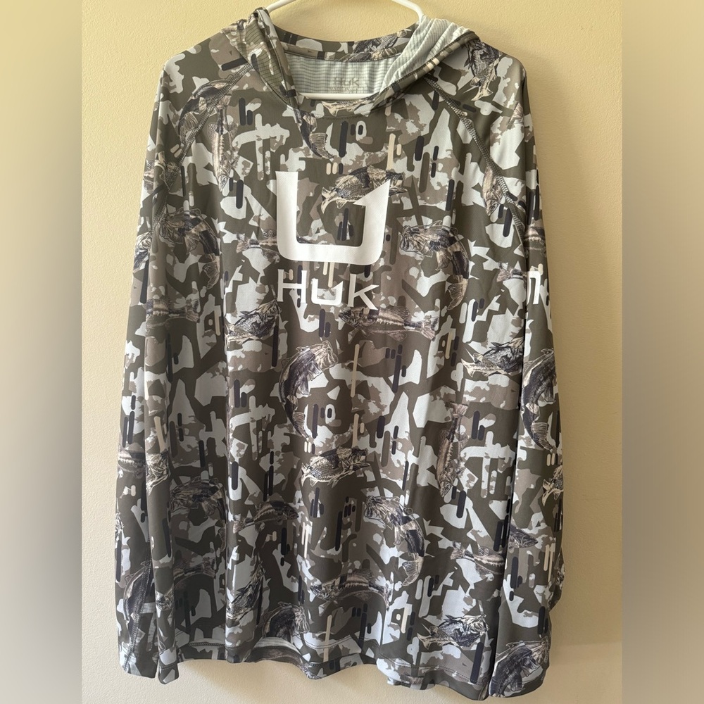 HUK APEX VERT ICON PERFORMANCE HOODIE